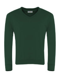 Bottle Green V Neck Sweatshirt