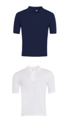 White or Navy Classic Polo Shirt - Sutton on the Forest CE Primary School