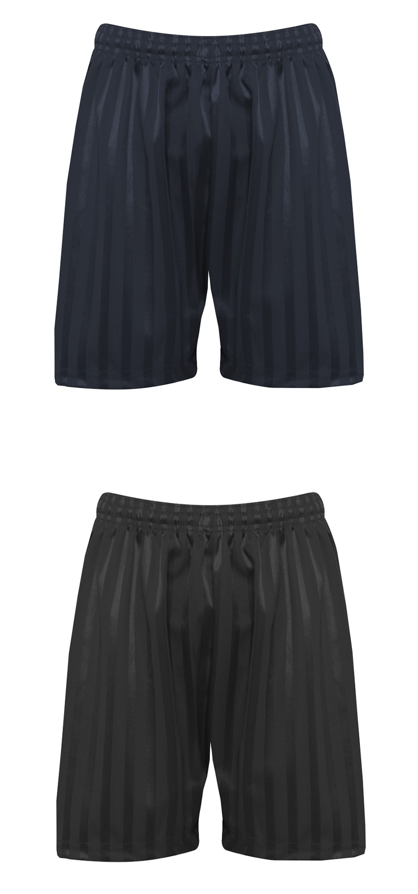 Navy or Black Shadow Stripe PE Shorts - Sutton Upon Derwent CE Primary School
