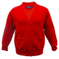 Red Beezer Cardigan - Welburn CP School