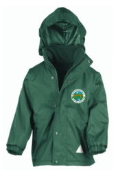 Bottle Green Waterproof Storm-Dri Jacket - Bubwith CP School