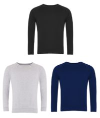 Black, Grey or Navy Plain PE Sweatshirt (PE ONLY) - Clifton with Rawcliffe Primary School