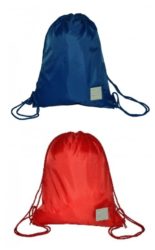 GB10 Royal Blue or Red Gymsac -  Dunnington Primary School