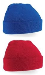 Royal Blue or Red Knitted Hat - Dunnington Primary School
