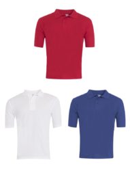 Royal Blue, Red or White Classic Polo Shirt - Dunnington Primary School