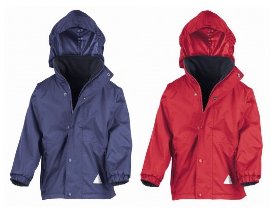 Royal Blue or Red Waterproof Storm-Dri Jacket - Dunnington Primary School
