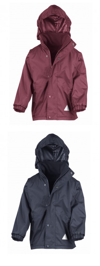 Burgundy or Navy Waterproof Storm-Dri Jacket - Knayton C of E Academy
