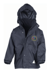 Navy Blue Waterproof Storm-Dri Jacket - Michael Syddall CE Primary School