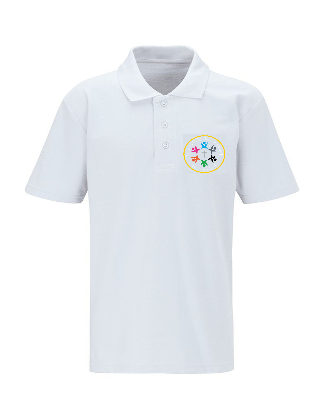 White Classic Polo Shirt - Michael Syddall CE Primary School