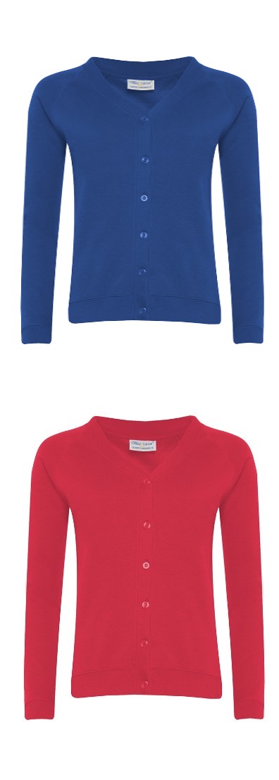 Red or Royal Blue Cardigan - Pock Infant School