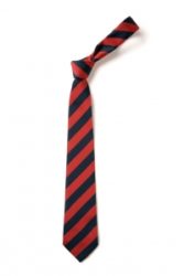 Navy/Red Striped Tie - Brompton on Swale CE Primary School