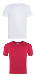 White or Red PE T-Shirt - Welburn CP School