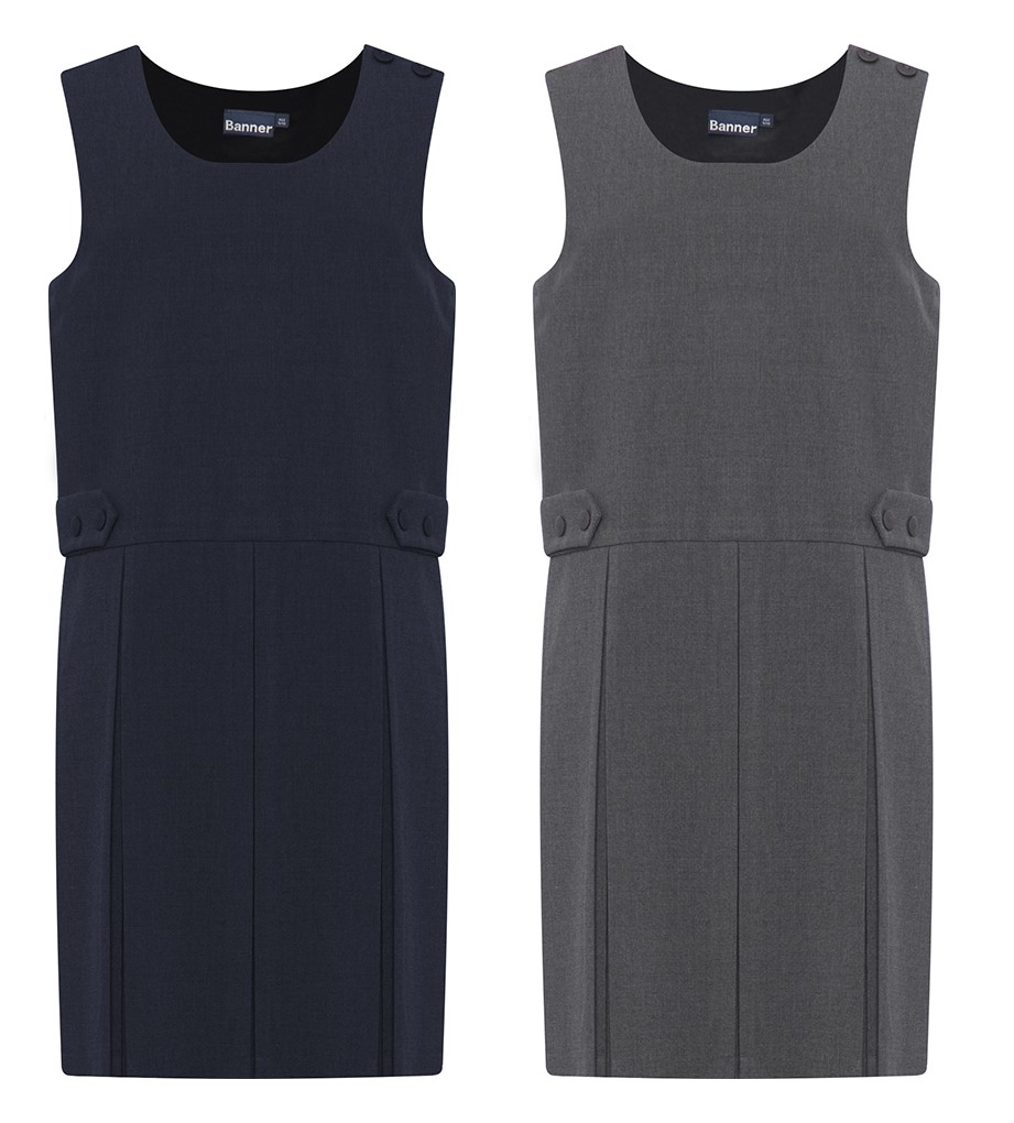 Grey or Navy Pinafore Dress - Topcliffe C of E Academy