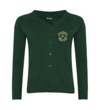 Bottle Green Classic Cardigan - Thirsk CP School
