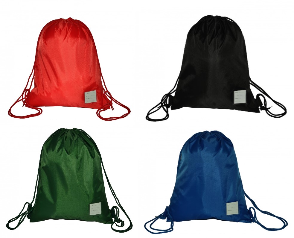 GB10 Black, Red, Green or Royal Blue Gymsac - Wheldrake with Thorganby CE Primary School