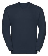Navy V Neck Sweatshirt - Ryedale School