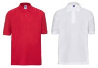 White or Red Polo Shirt - Applegarth Primary School