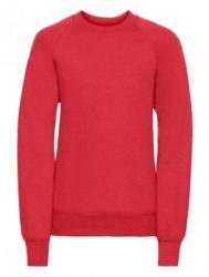 Bright Red Jerzees Schoolgear Sweatshirt Nursery to Yr 4 - Colburn CP School