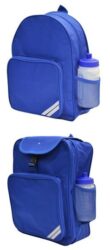 Royal Blue Infant or Junior Backpack - Castleton Community Primary School
