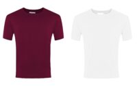 White or Maroon PE T-Shirt - Glaisdale Primary School