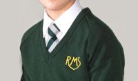 Bottle Green V Neck Knitted Sweater Yrs 7-10 - Robert May's School