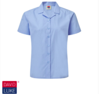 Girls Blue S/S Revere Collar Blouse Twinpack - Wilmington Grammar School for Girls