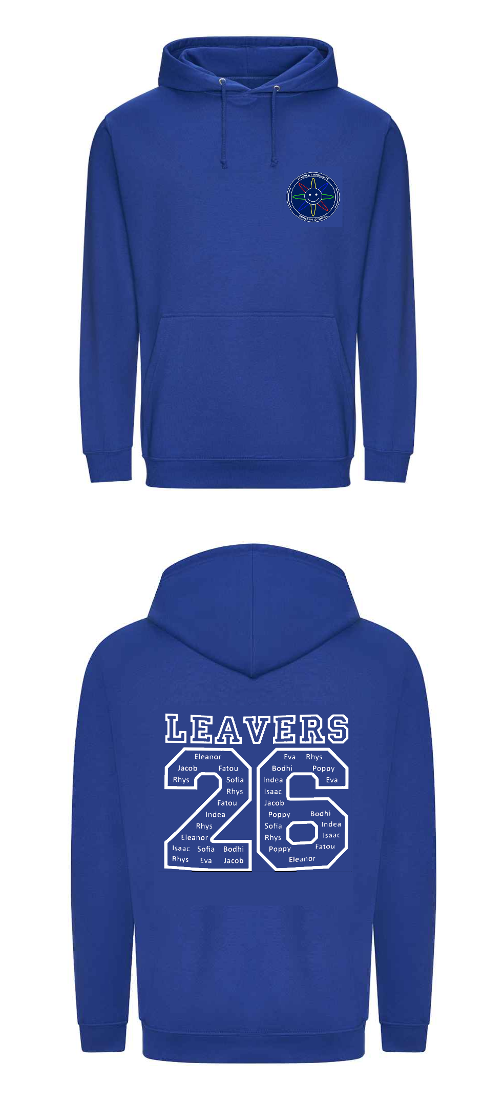 Yr 6 Royal Blue Leavers Hoodie - Wavell Schools