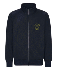 Navy Staff Zip Sweat Jacket - All Saints RC Primary School Staff Clothing