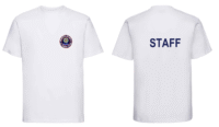 Staff White Cotton T-Shirt - Brompton-on-Swale Primary School