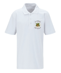 White Classic Polo Shirt - Le Cateau Primary School