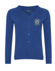 Royal Blue Classic Cardigan - Brompton Community Primary School