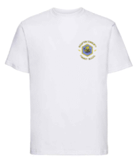 White PE T-Shirt - Brompton Community Primary School