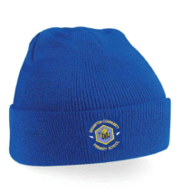 Royal Blue Knitted Hat - Brompton Community Primary School