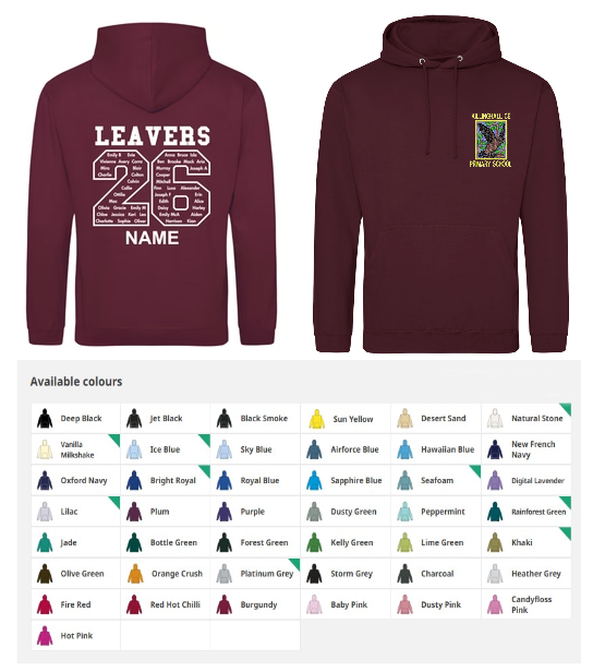 Yr 6 Leavers Hoodie - Killinghall CE Primary School