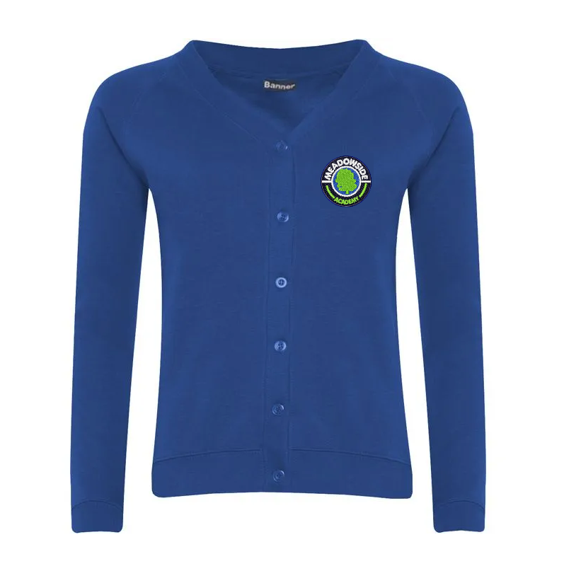 Royal Blue Classic Cardigan - Meadowside Academy