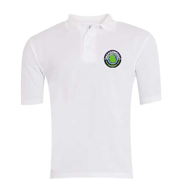 White Classic Polo Shirt - Meadowside Academy