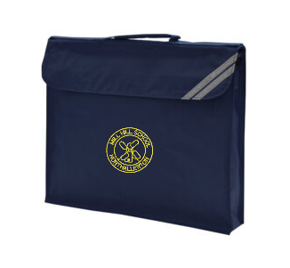 BBX05 Navy Blue Book Bag - Mill Hill Primary School