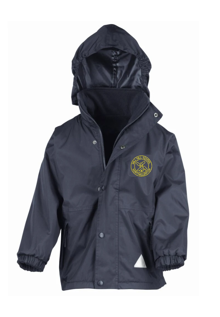 Navy Blue Waterproof Storm-Dri Jacket - Mill Hill Primary School