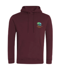 Burgundy PE Hoodie - Yoredale Schools