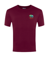 Burgundy PE T-Shirt - Yoredale Schools
